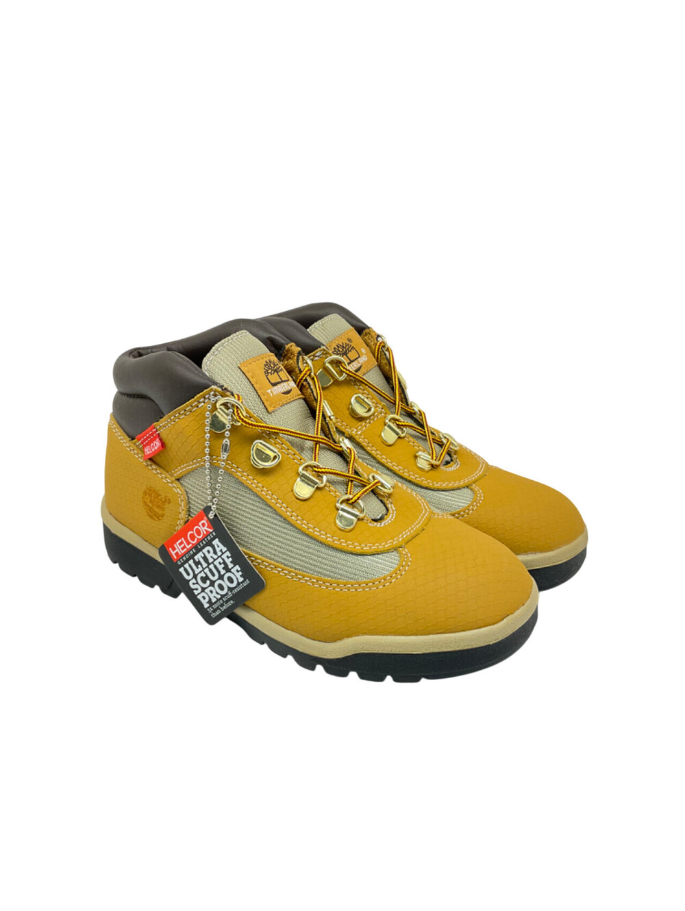 Timberland Youth Mid-Cut Helcor Field Boots 3372R Wheat/Black Size 3M
